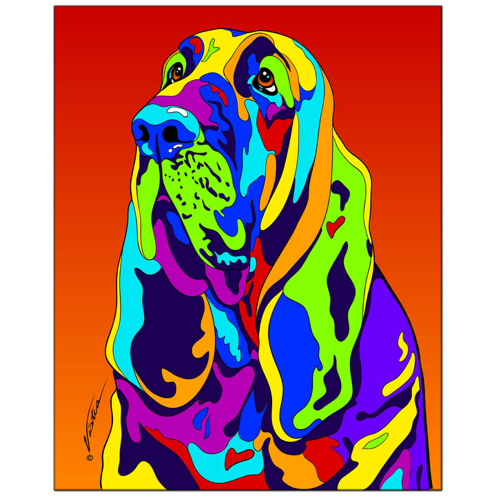 Blood Hound on Metal from The Colorful World of Michael Vistia Image #1