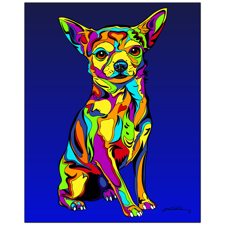 Chihuahua #1 on Metal from The Colorful World of Michael Vistia Image #1