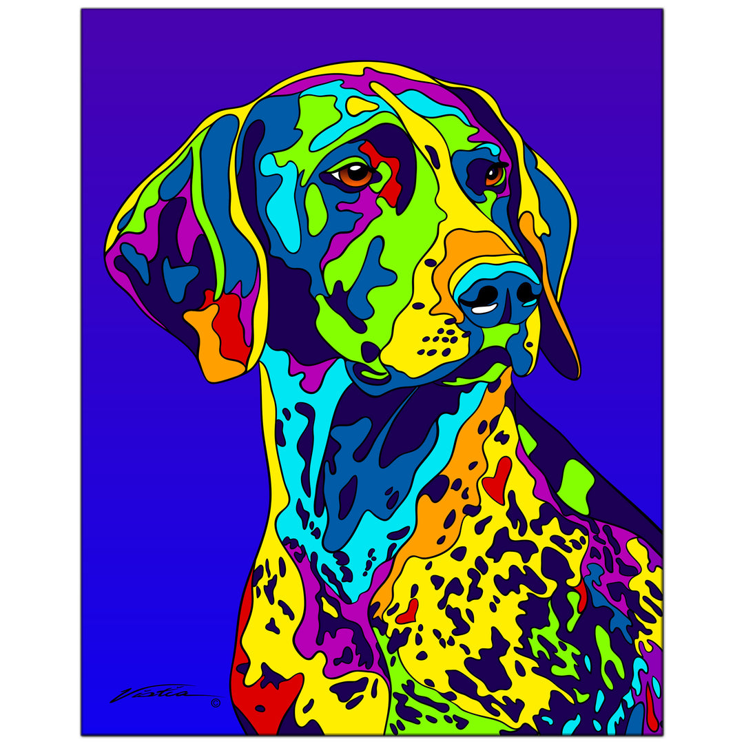 German Shorthaired Pointer on Metal from The Colorful World of Michael Vistia Image #1