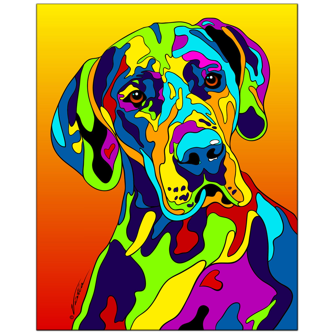 Great Dane #1 on Metal from The Colorful World of Michael Vistia Image #1
