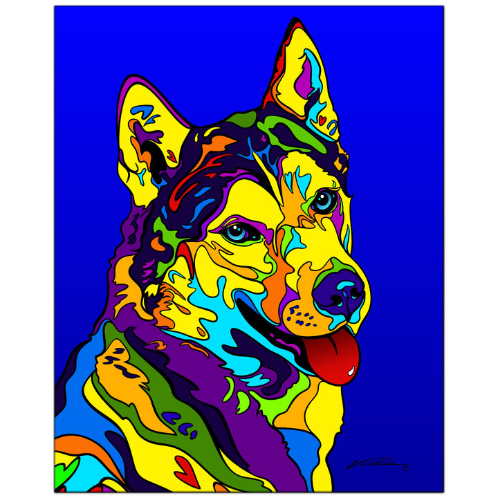 Husky on Metal from The Colorful World of Michael Vistia Image #1
