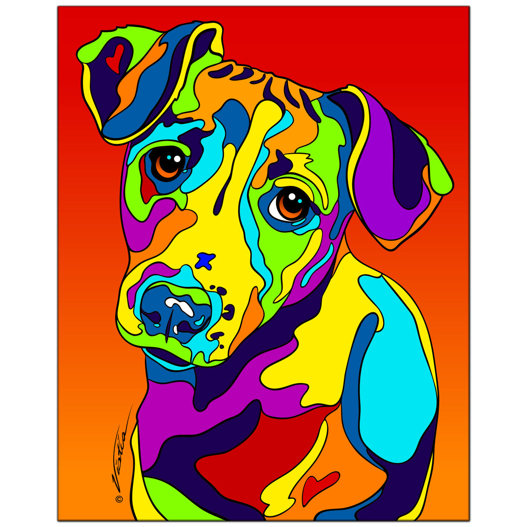 Jack Russell on Metal from The Colorful World of Michael Vistia Image #1