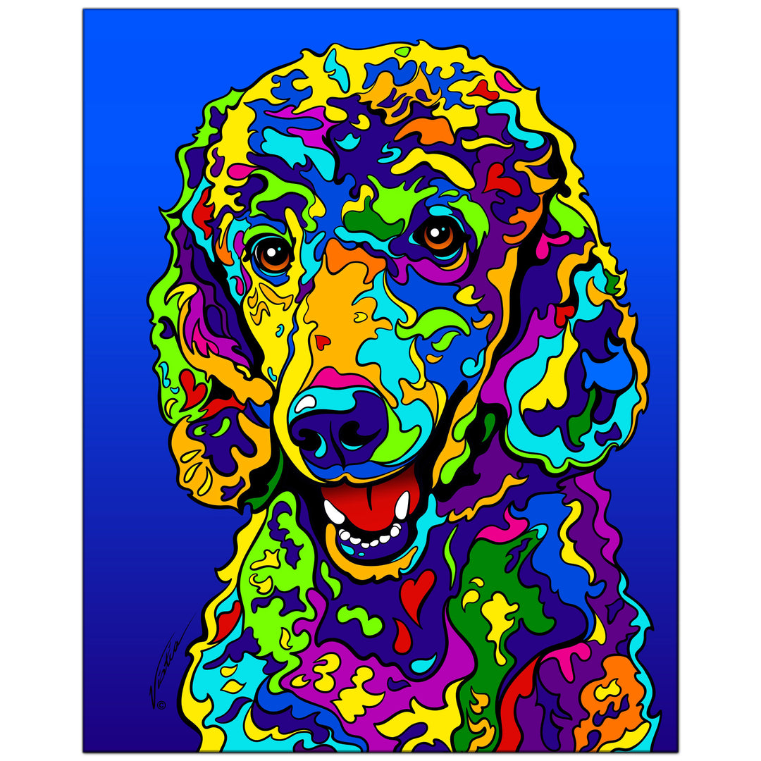 Poodle Standard #2 on Metal from The Colorful World of Michael Vistia Image #1