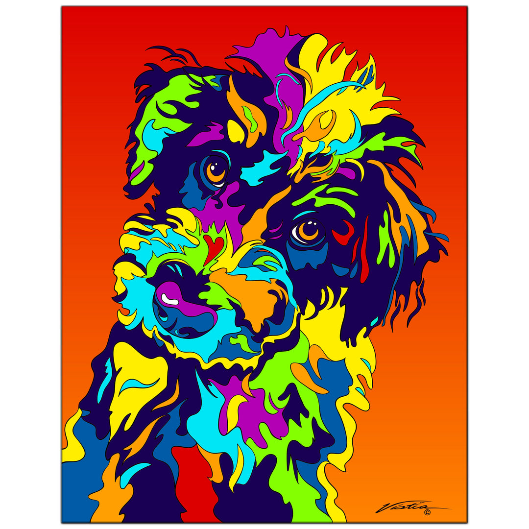 Schnoodle #1 on Metal from The Colorful World of Michael Vistia Image #1