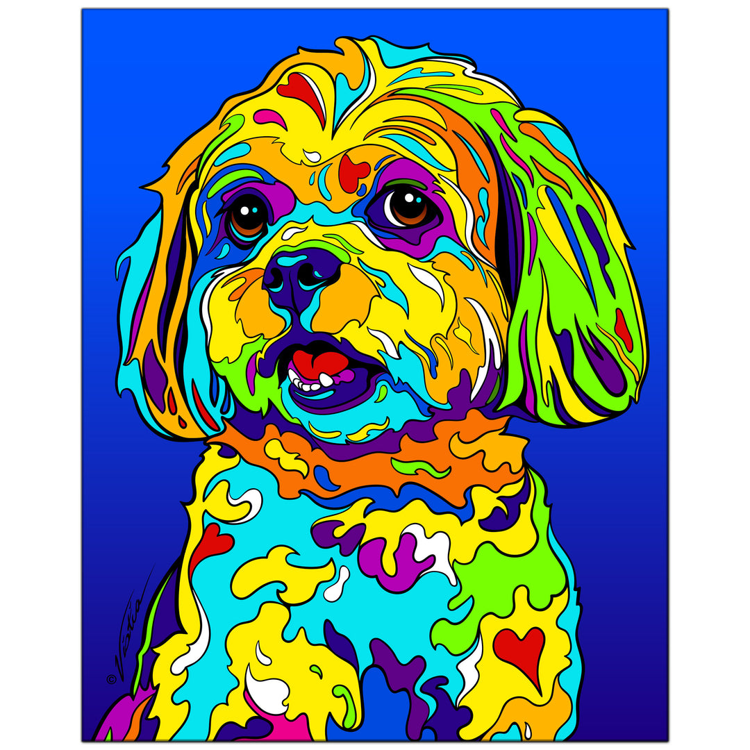 Shih Tzu #3 on Metal from The Colorful World of Michael Vistia Image #1