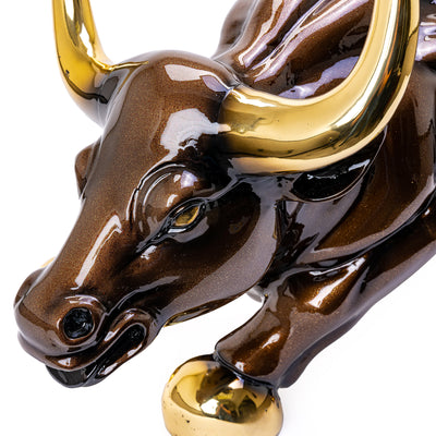 All Bronze Bull Sculpture