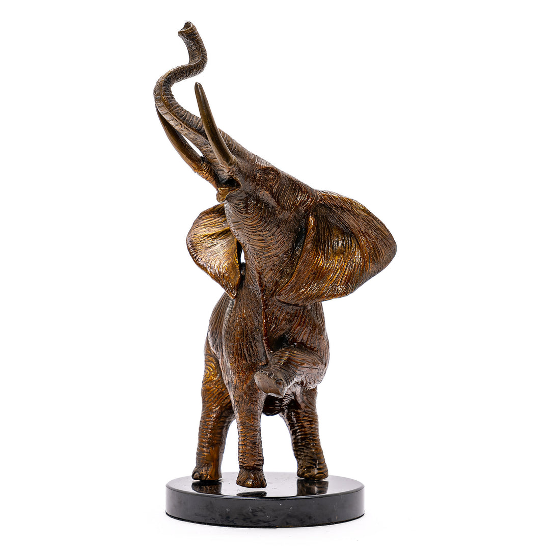 Miniature bronze elephant, perfect for elegant home decor