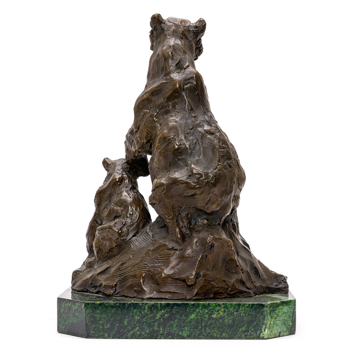 Solidarity symbolized in bronze bear art