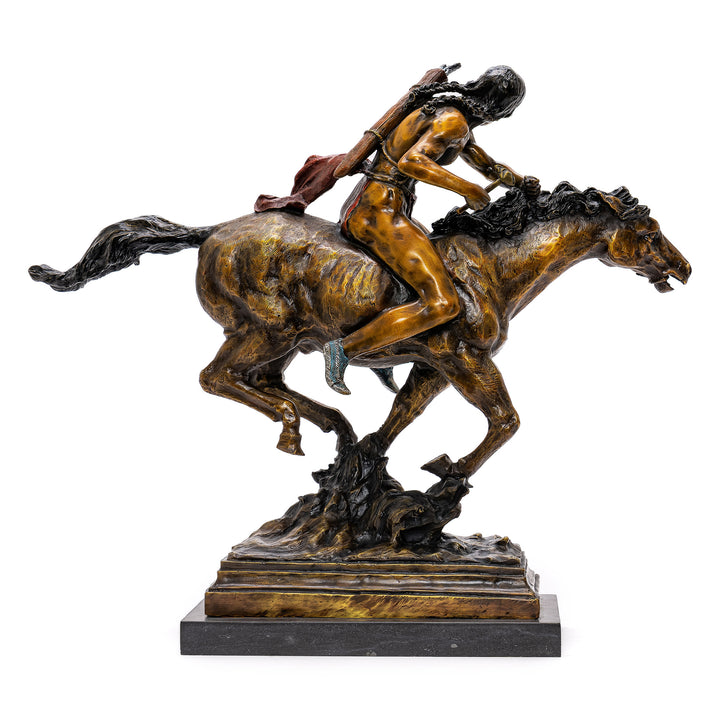 Bronze Indian on Horse