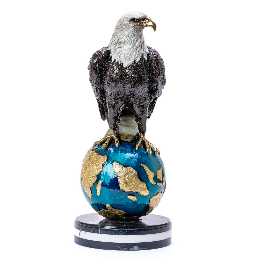 All Bronze Eagle on Globe with custom luxury car paint by Muzika