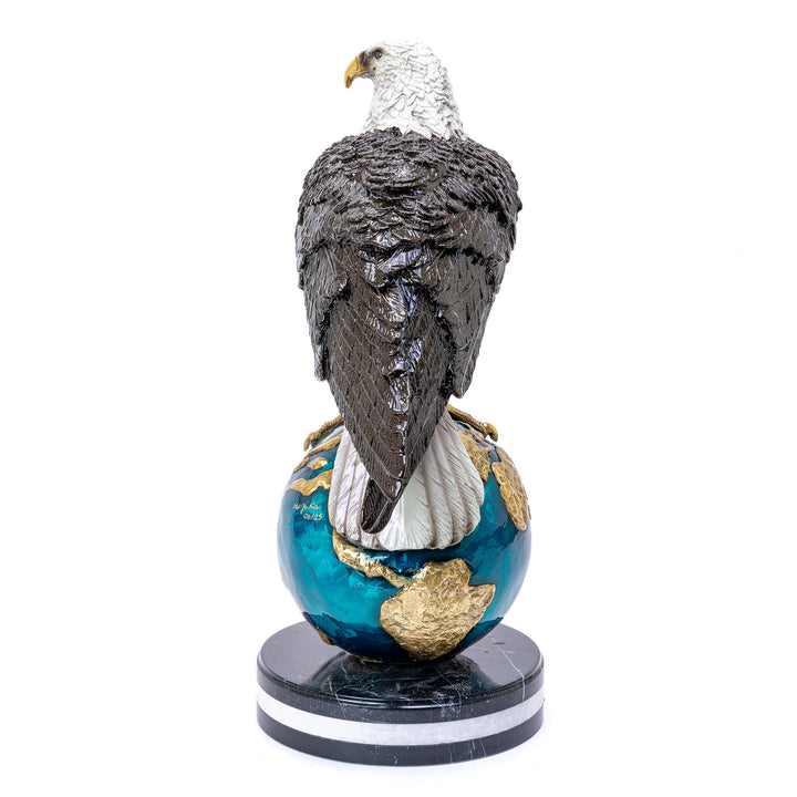 All Bronze Eagle on Globe