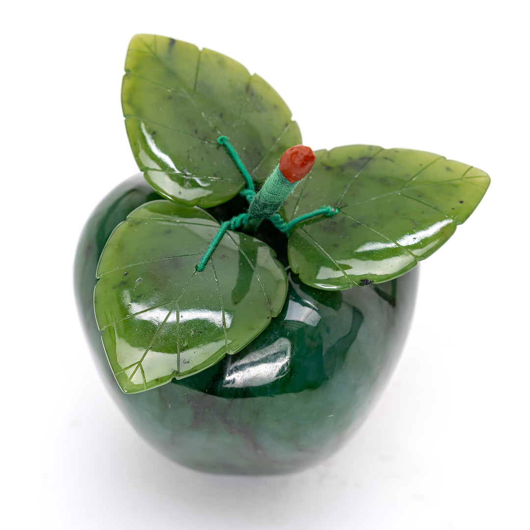 Spinach Jade Apple Carving