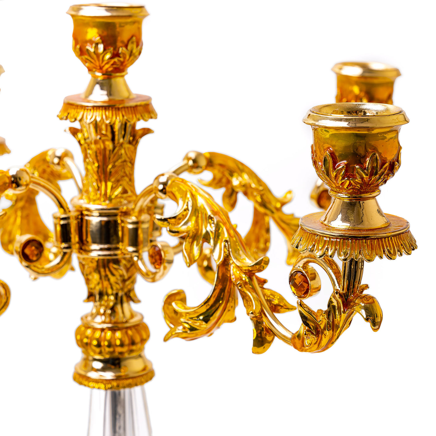 Gold Dragon Clock & Candelabras
