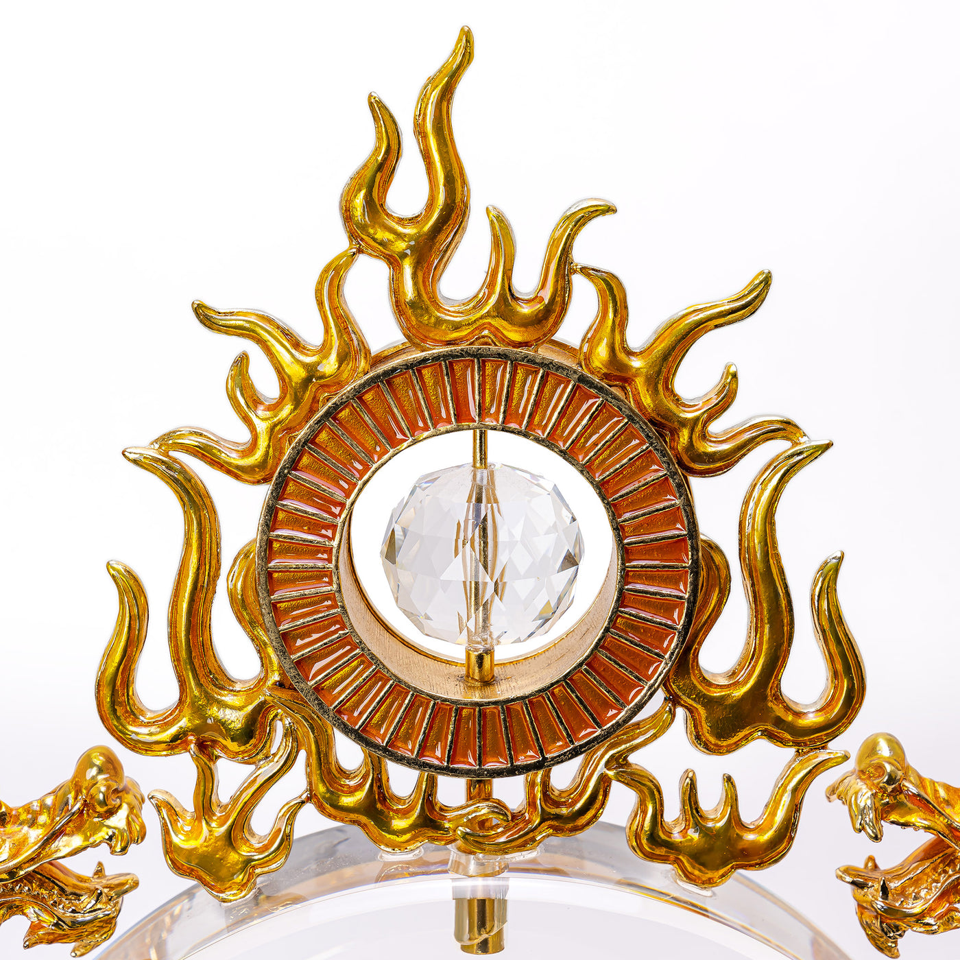 Gold Dragon Clock & Candelabras