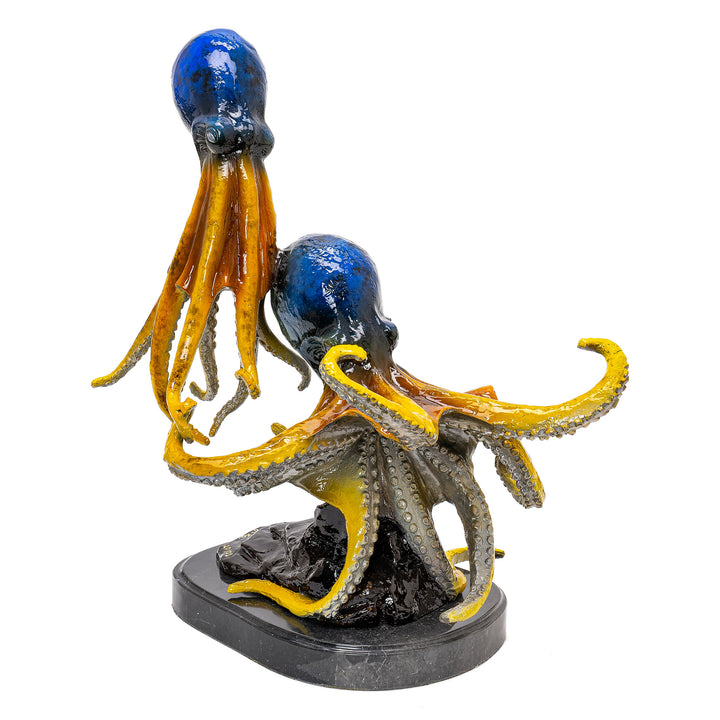 Awe-Inspiring Underwater Marvel: Bronze 2 Octopus Sculpture