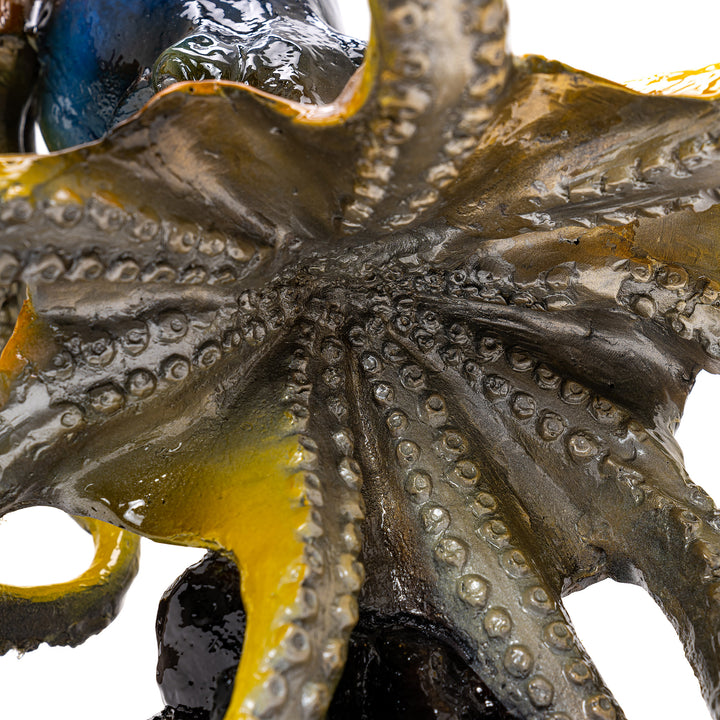 Bronze 2 Octopus Sculpture