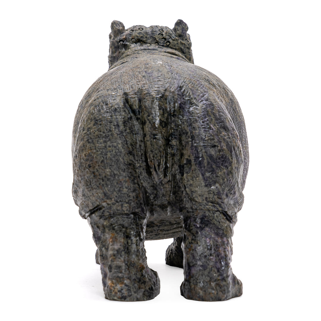 Carved Jasper Hippo (Md/Lg)