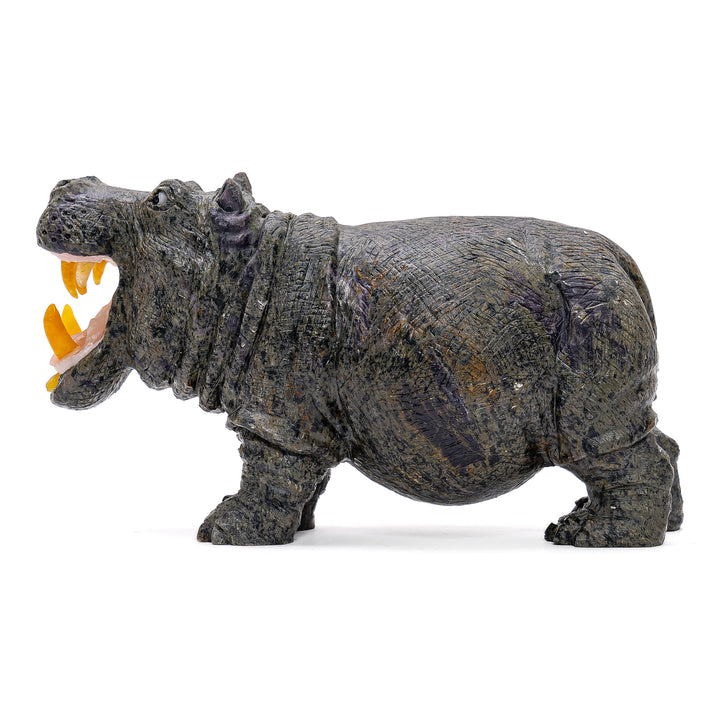 Carved Jasper Hippo (sm)