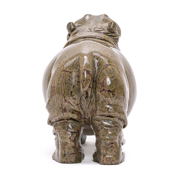 Carved Jasper Hippo (sm)