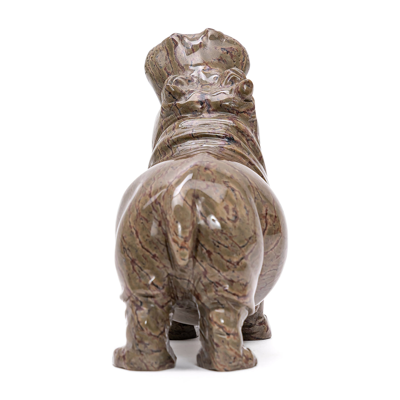 Carved Jasper Hippo (sm)