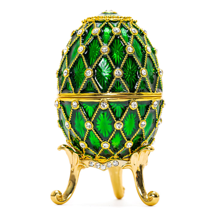 Emerald Green Pine Cone Egg