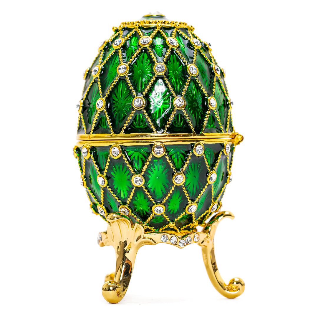 Emerald Green Pine Cone Egg