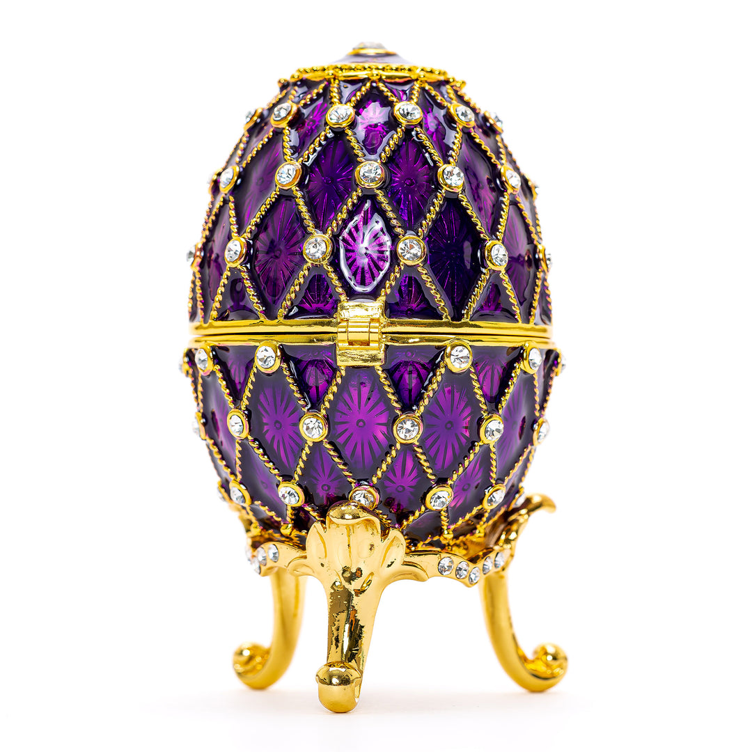 Purple & Gold Diamond Egg