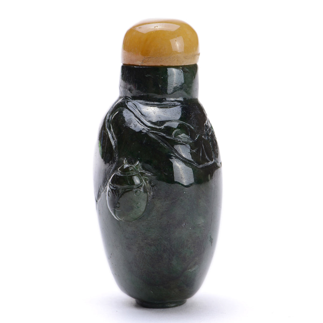 Regis Galerie Snuff Bottles Collection. Snuff Bottle Spinach Green Image #2