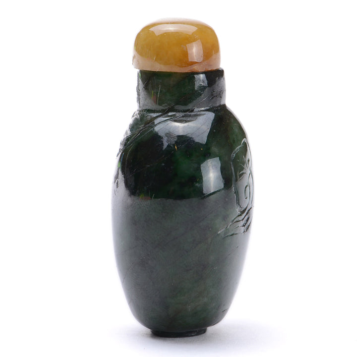 Regis Galerie Snuff Bottles Collection. Snuff Bottle Spinach Green Image #4