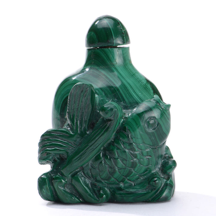 Regis Galerie Snuff Bottles Collection. Snuff Bottle Malachite Image #1