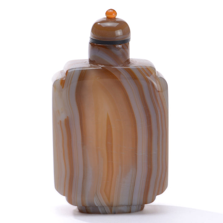 Regis Galerie Snuff Bottles Collection. Snuff Bottle Ribbon Agate Image #1