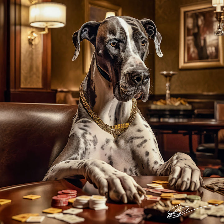 Gilded Great Dane